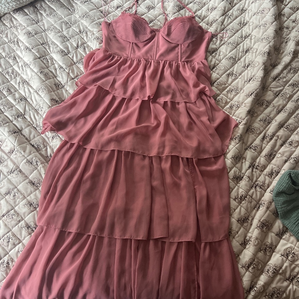 Birdy Grey Lola Dress in Chiffon Mullberry